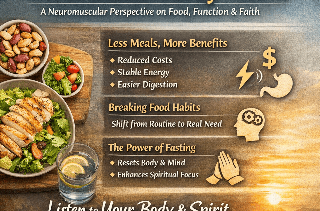 Rethinking the “Three Meals a Day” Rule: A Neuromuscular Perspective on Food, Function, and Freedom
